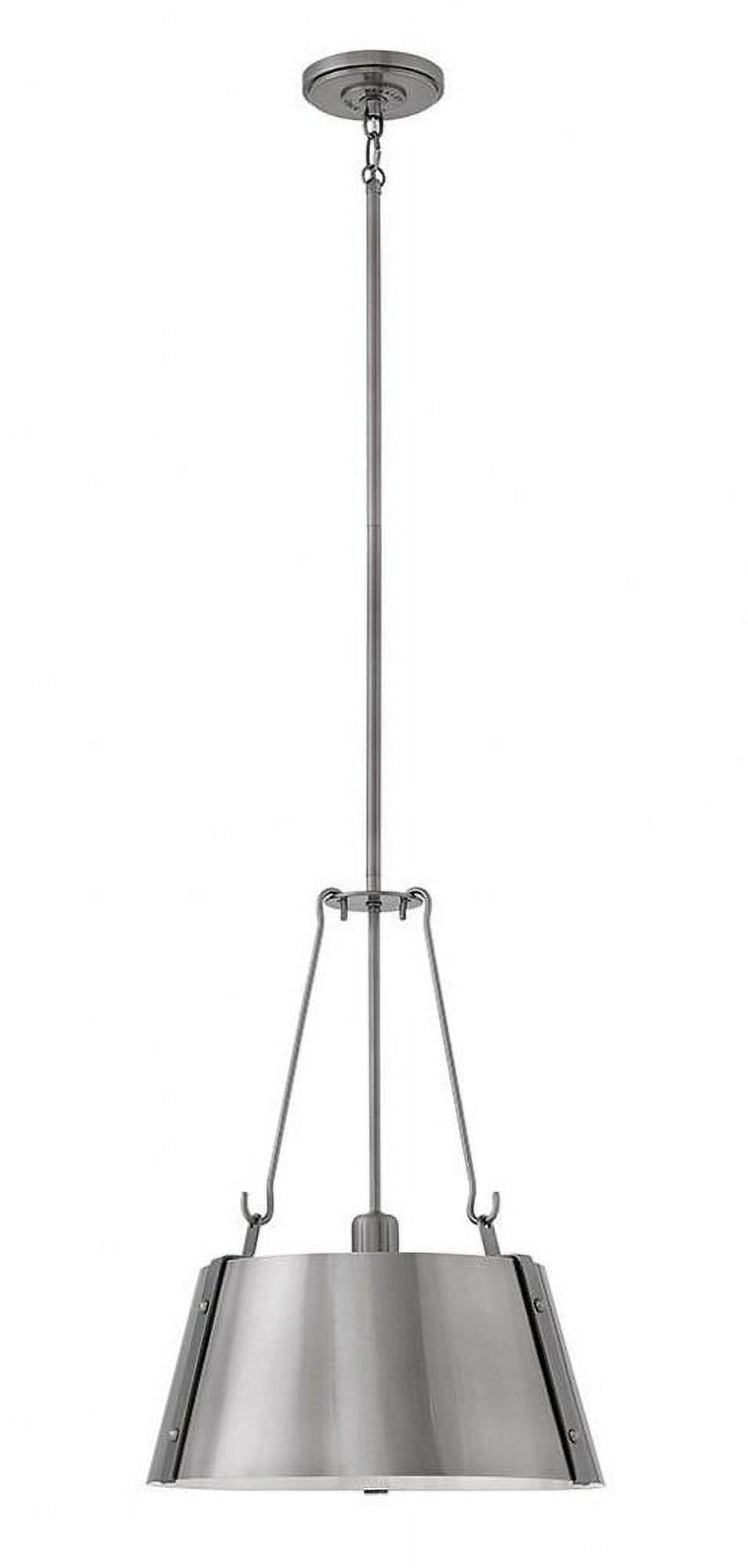 Cartwright Medium 1-Light Drum Pendant w/ Bold Rivets