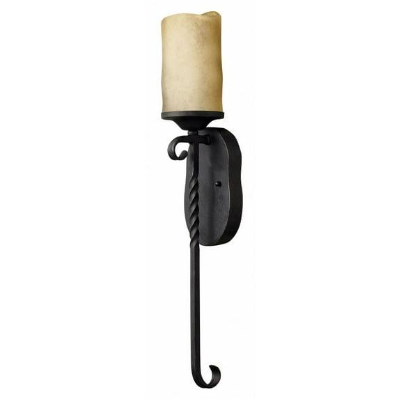 Casa 1-Light Wall Sconce with Clear Seedy Glass Shade