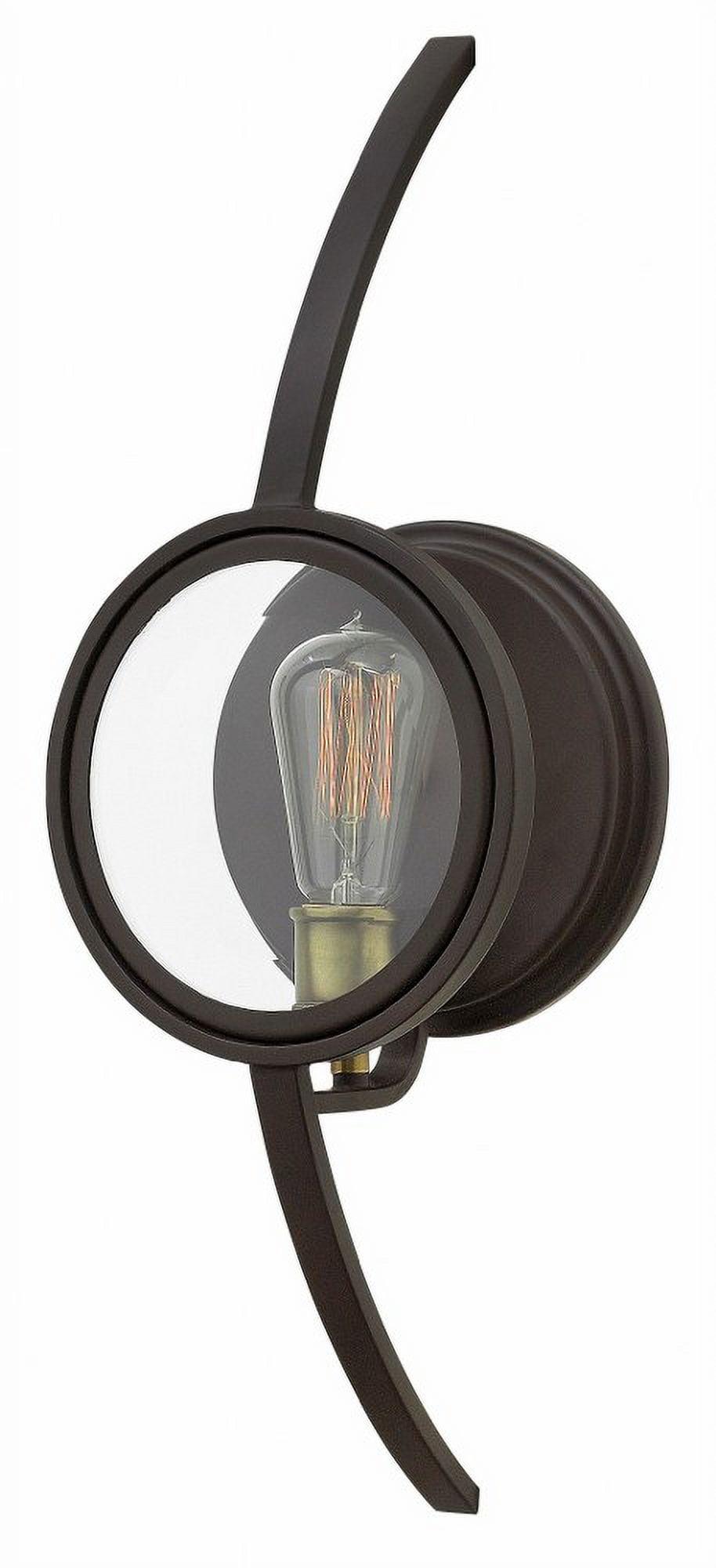 Fulham Buckeye Bronze Wall Sconce with Clear Beveled Glass