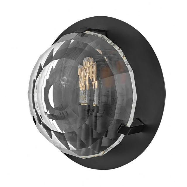 Hinkley Leo Single Light Wall Sconce w/ Optic Crystal Glass