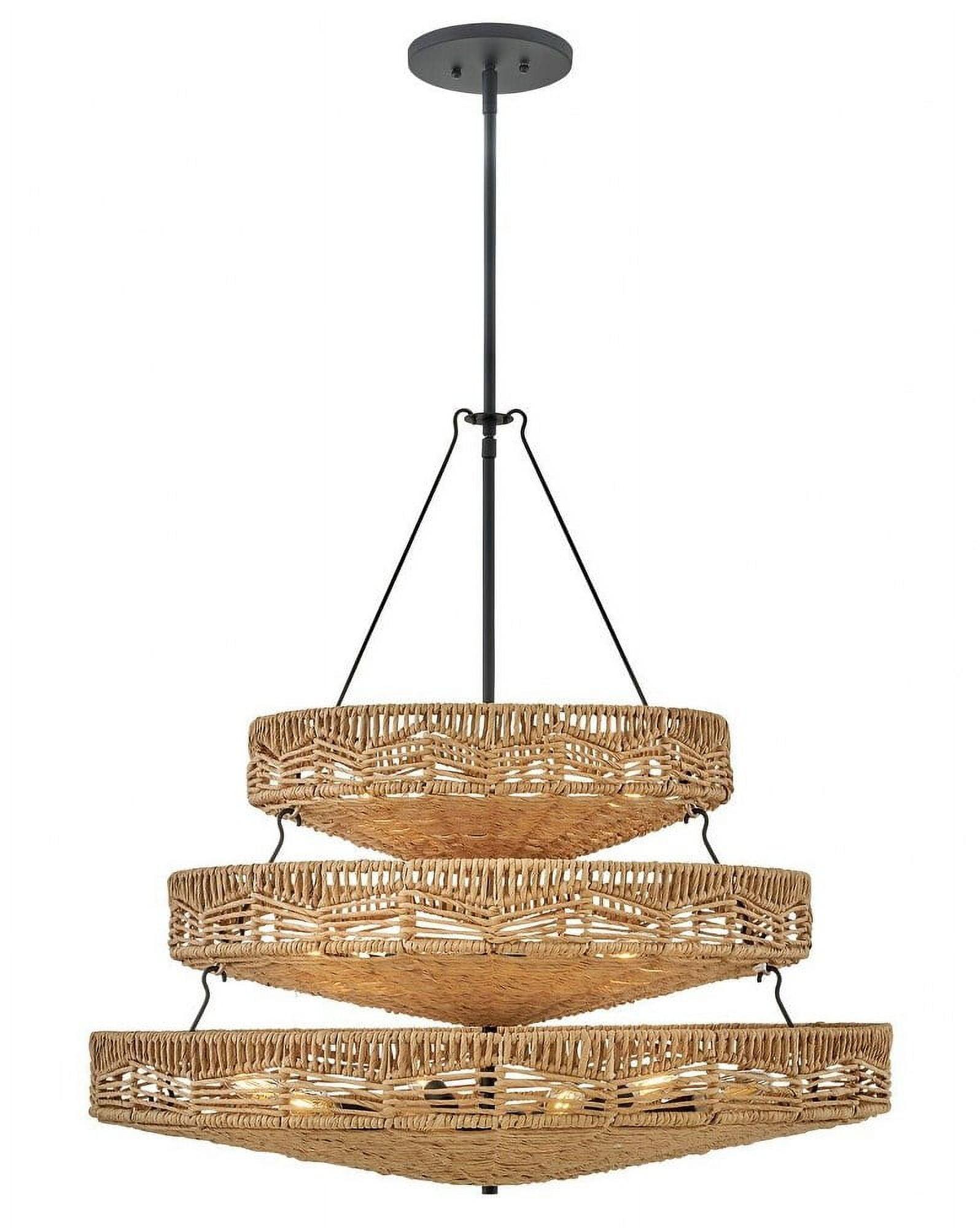 13 - Light Unique Tiered Chandelier
