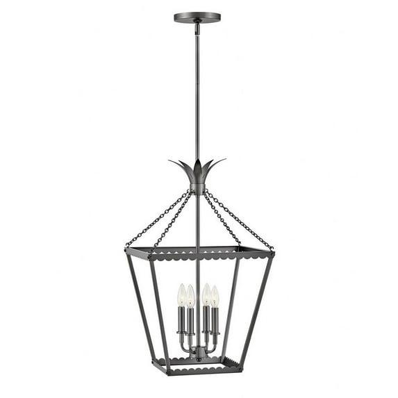 Hinkley Lighting - Palma - 4 Light Medium Pendant-Black Oxide Finish - Hinkley