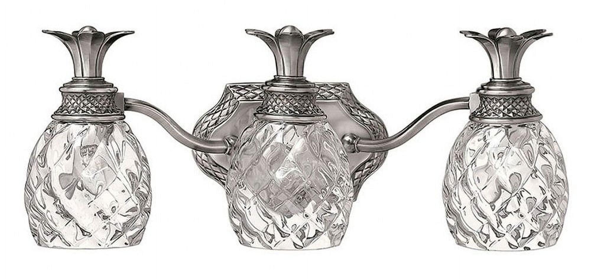 Plantation 3-Light Pineapple Bath Vanity Fixture