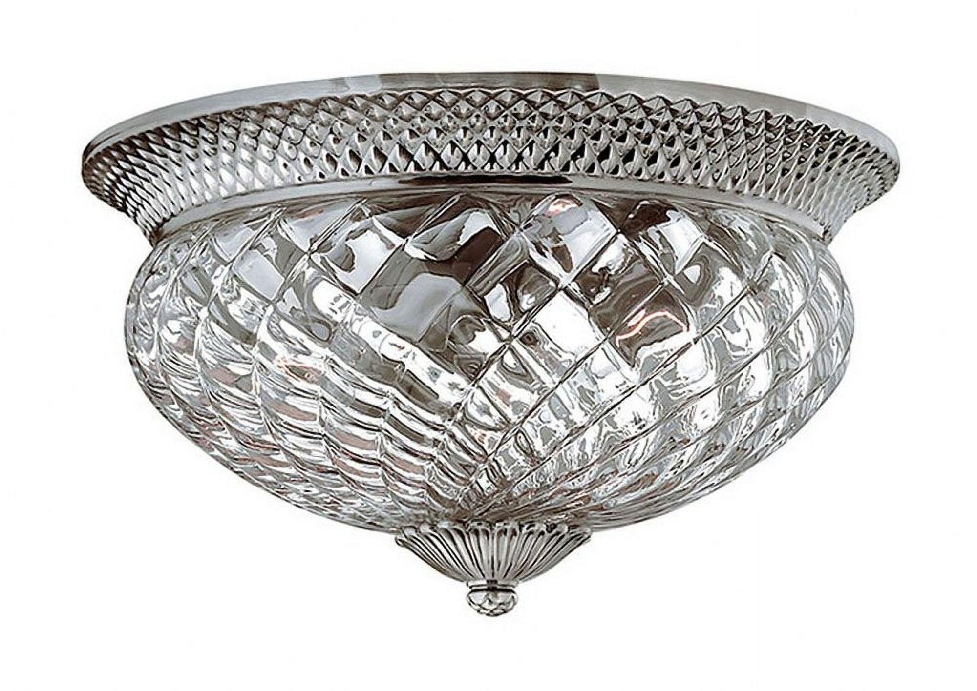 Plantation 3-Light Tropical Flush Mount Ceiling Light