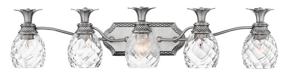 Hinkley Lighting - Plantation - 5 Light Bath Vanity in Traditional and Glam