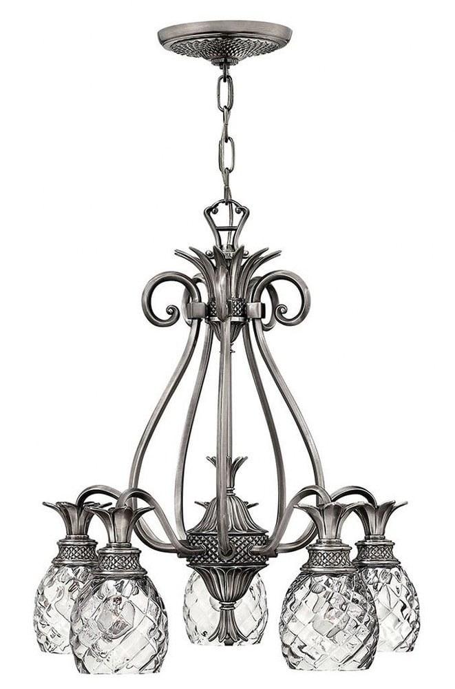 Hinkley Lighting - Plantation - 5 Light Medium Chandelier in Traditional-Glam