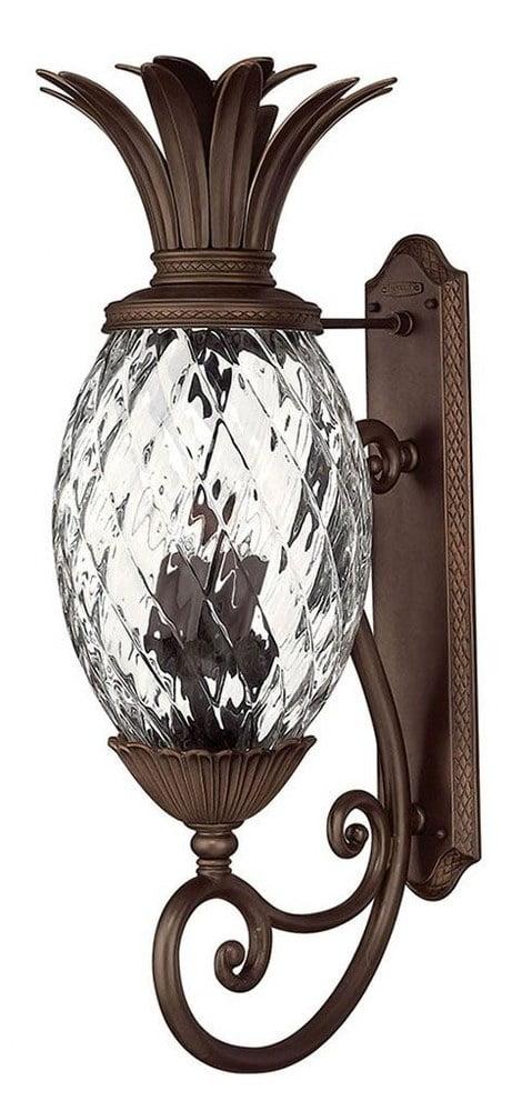 Hinkley Lighting - Plantation - Cast Outdoor Lantern Fixture in Traditional-Glam