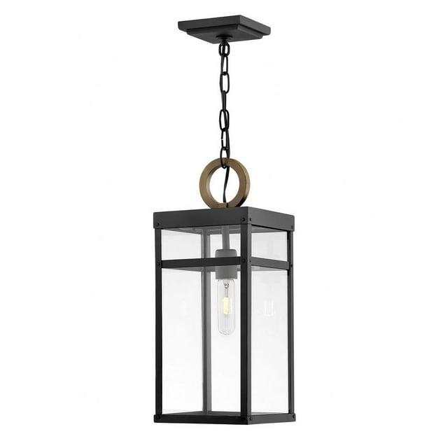 1 Light Medium Outdoor Hanging Lantern In Transitional Style 7.5 Inches Wide By 19 Inches High-Black Finish-Led Lamping Type Hinkley Lighting