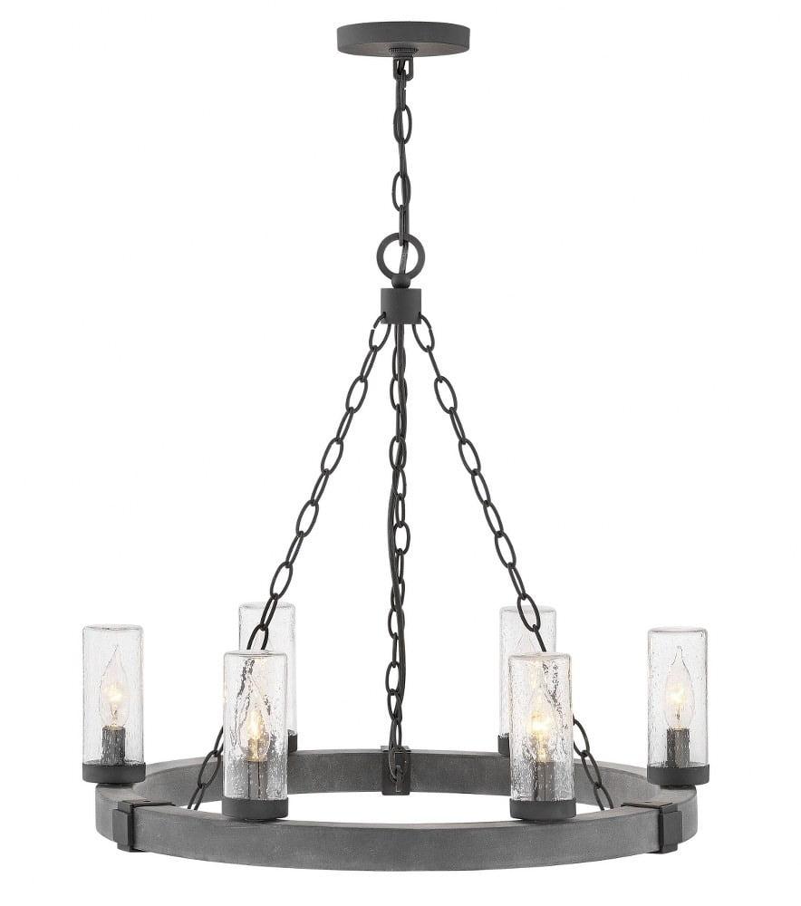 Sawyer 6 - Bulb 23.25" H Outdoor Chandelier