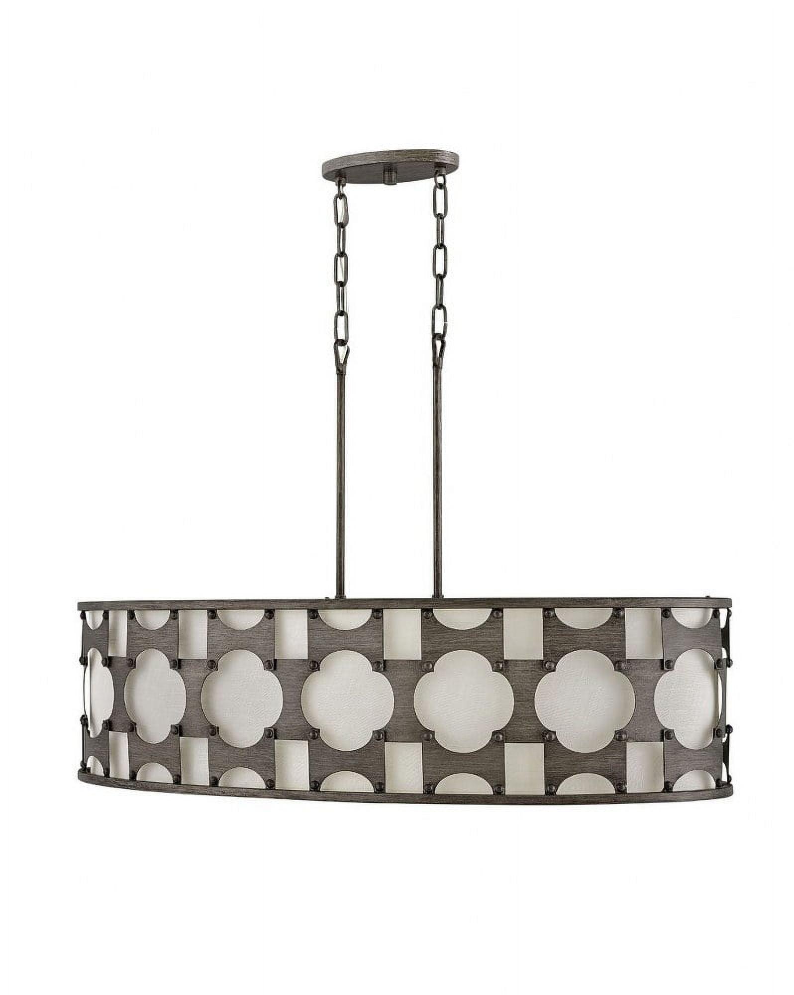 Hinkley Carter  6 - Light Shaded Drum Chandelier