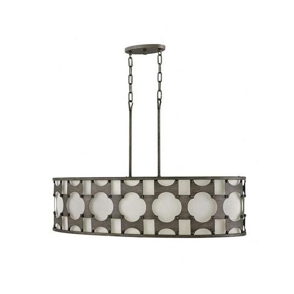 Hinkley Carter  6 - Light Shaded Drum Chandelier