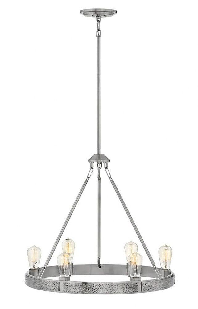 Hinkley Lighting - Six Light Chandelier - Everett - 6 Light Medium Chandelier in