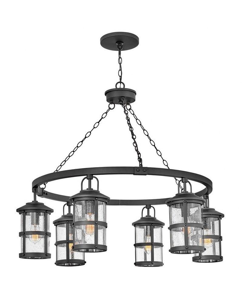 Hinkley Lighting - Six Light Outdoor Lantern - Outdoor - Lakehouse - 6 Light