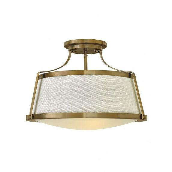 Charlotte 3 - Light 20" Semi Flush Mount