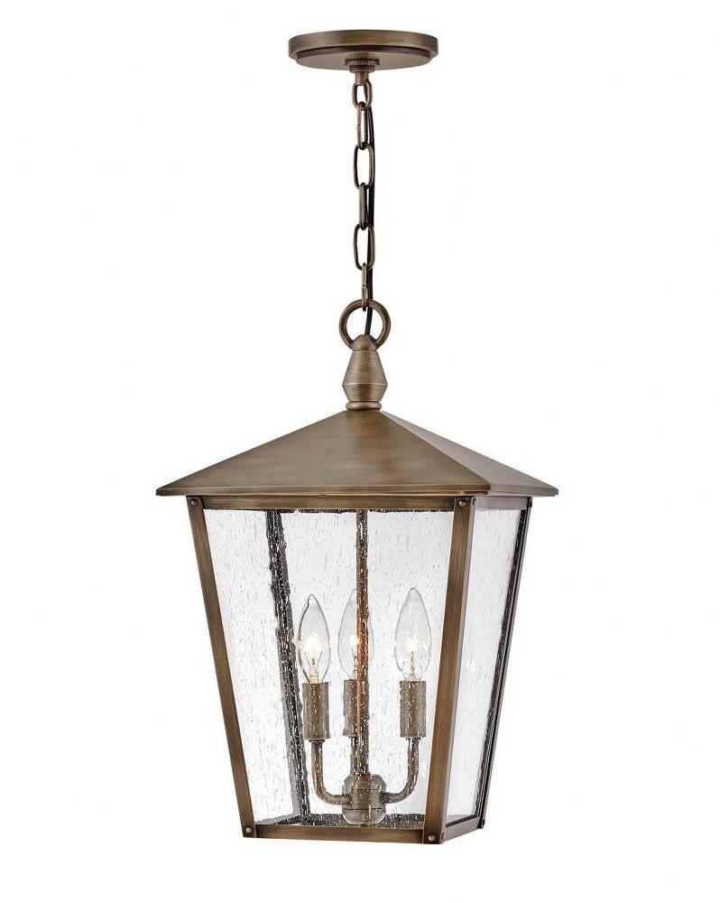 Mason Outdoor Pendant Light - Bronze / 11"Dia