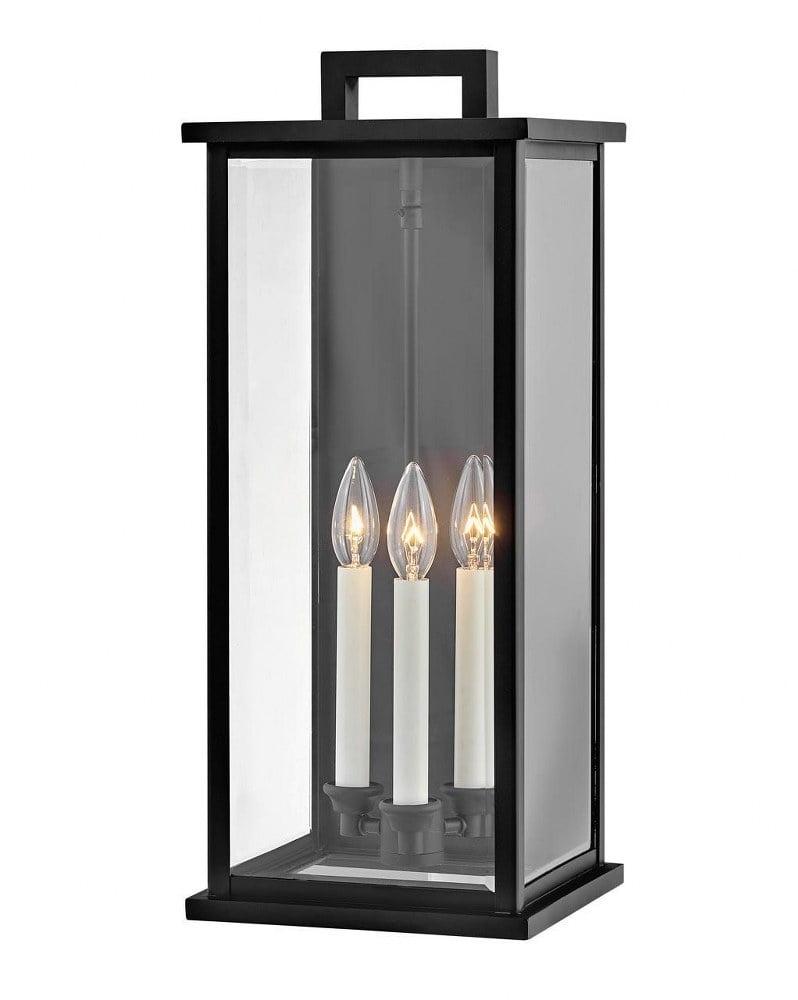 Hinkley Lighting Weymouth 3 - Light Wall Light in  Black