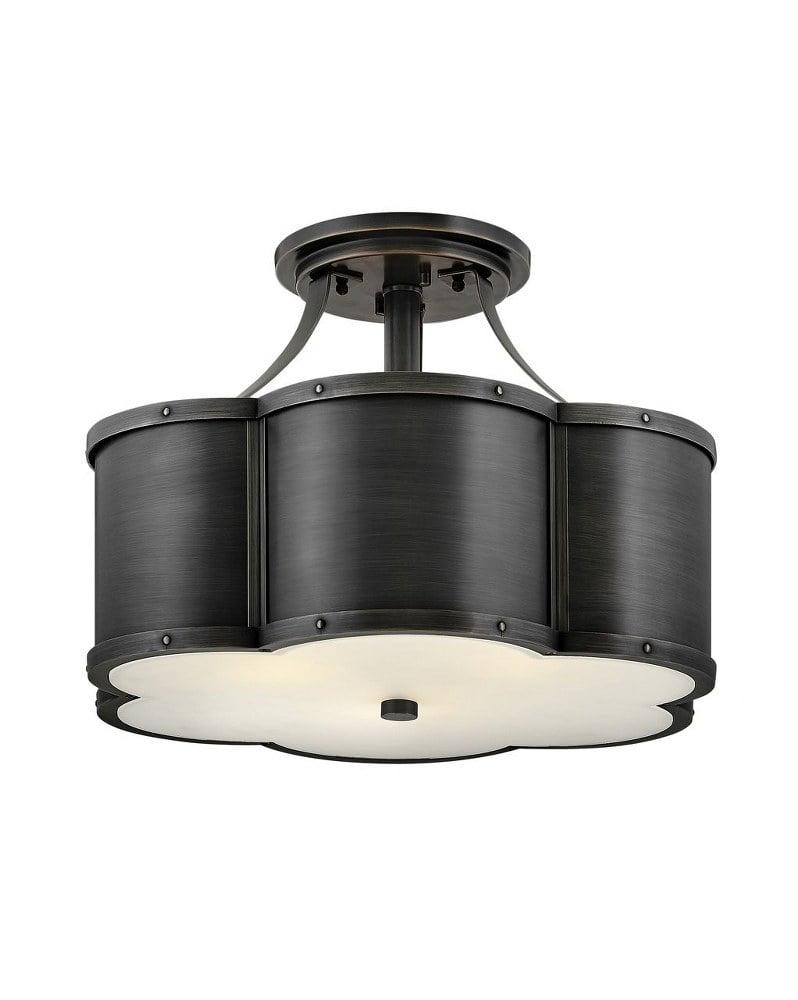 Chance Glass Semi Flush Mount