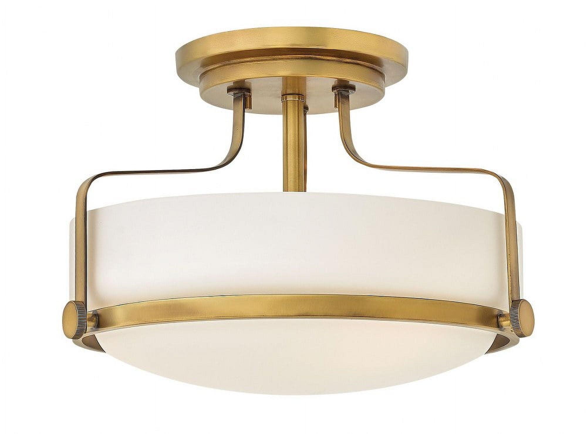 Harper 14.5-in 3-Light Semi-Flush Mount Retro Ceiling Light