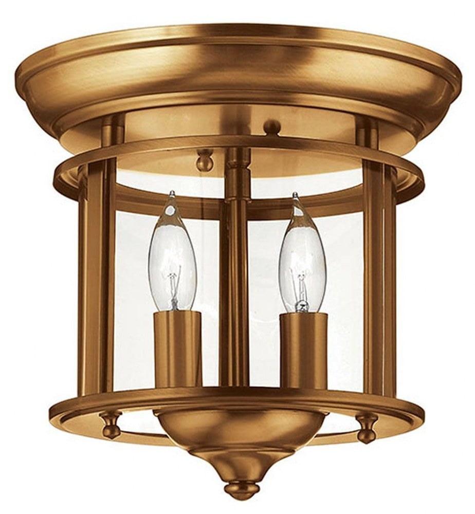 Hinkley Lighting Gentry 2 - Light Flush Mount in  Heirloom Brass