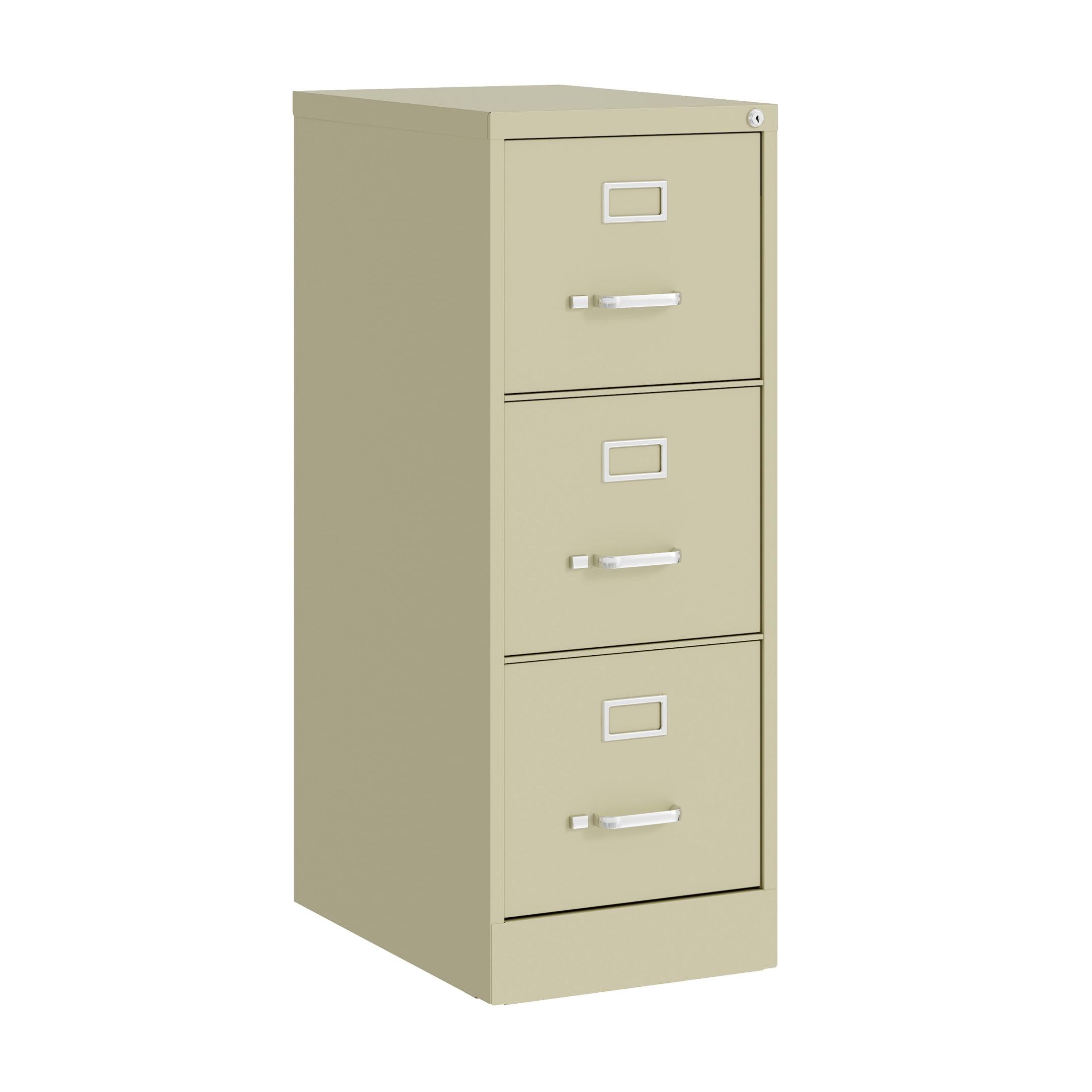 Putty 3-Drawer Lockable Vertical Mobile File Cabinet