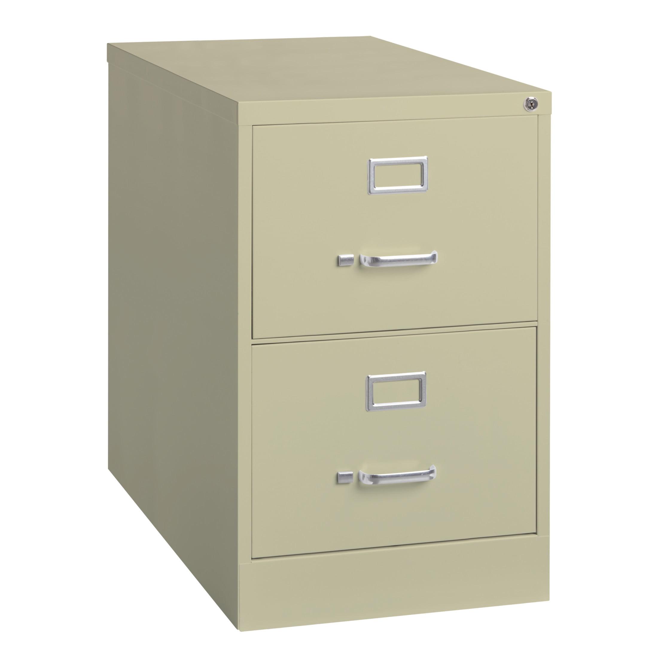 Putty 2-Drawer Legal Size Lockable Vertical File Cabinet