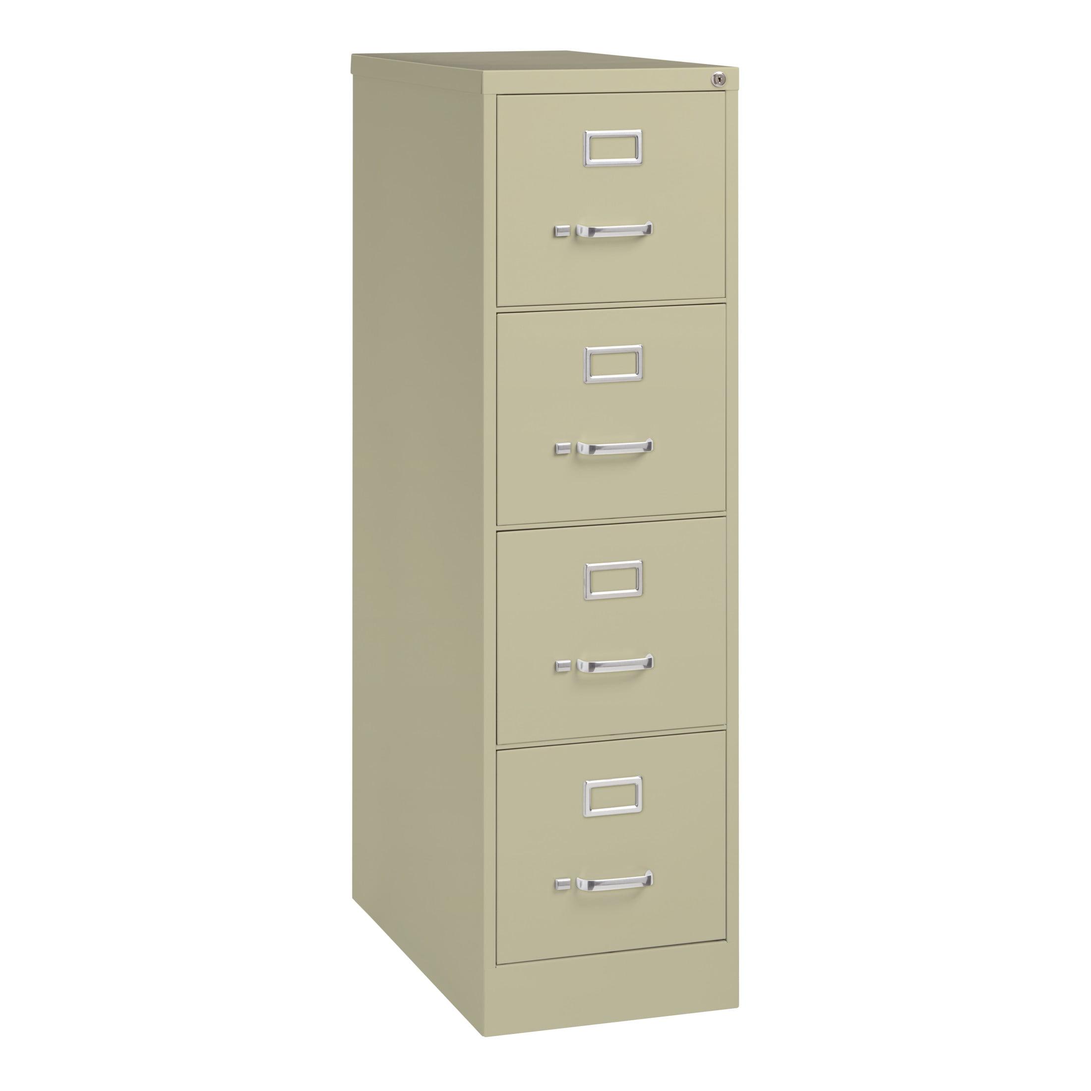 Putty 4-Drawer Lockable Fire Resistant Vertical File Cabinet