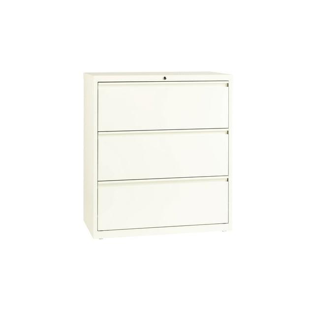 Hirsh 36 Inch Wide 3 Drawer Metal Lateral File Cabinet for Home and Office, Holds Letter, Legal and A4 Hanging Folders, Cloud