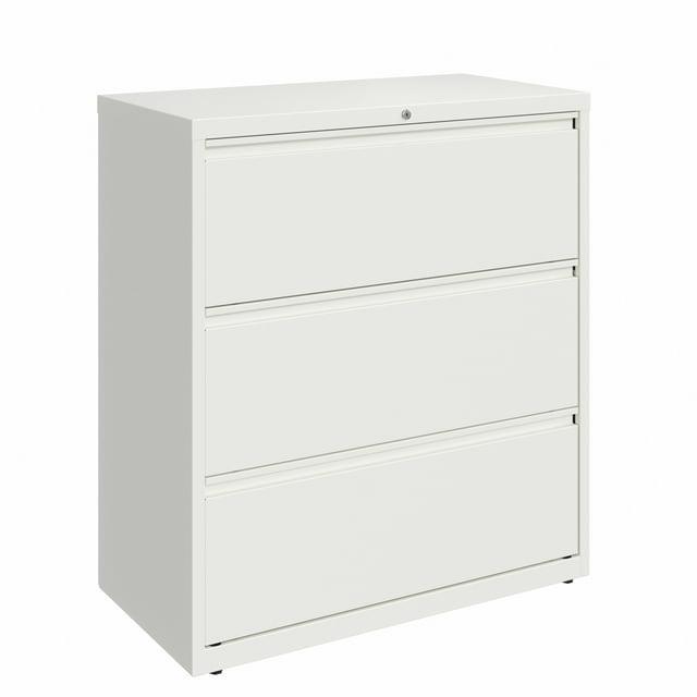 Hirsh 36-in Wide HL10000 Series 3 Drawer Metal Lateral File Cabinet White