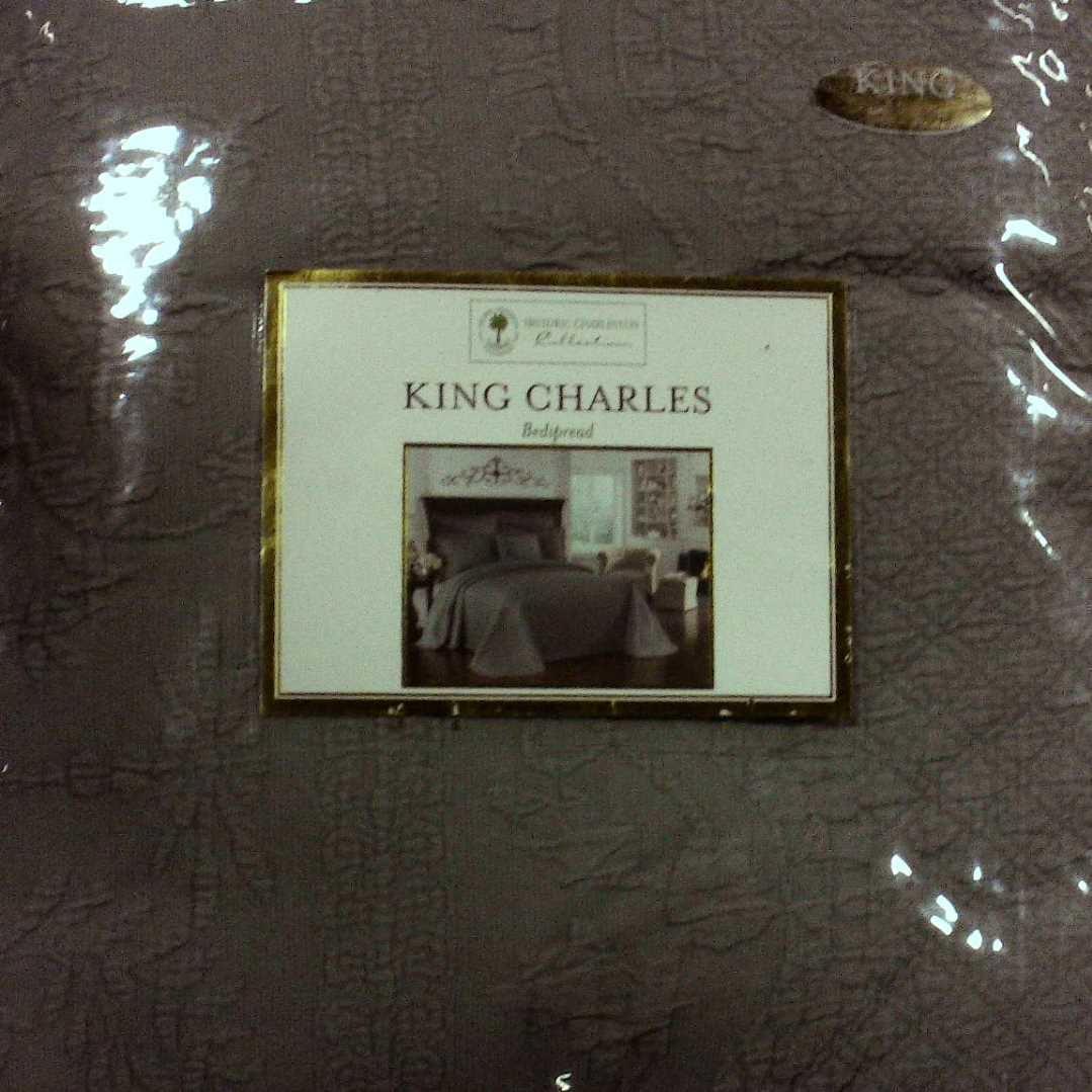King Charles Matelasse Traditional Cotton Floral Coverlet