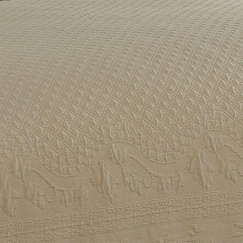 Historic Charleston King Charles Matelasse Traditional Cotton Floral Coverlet