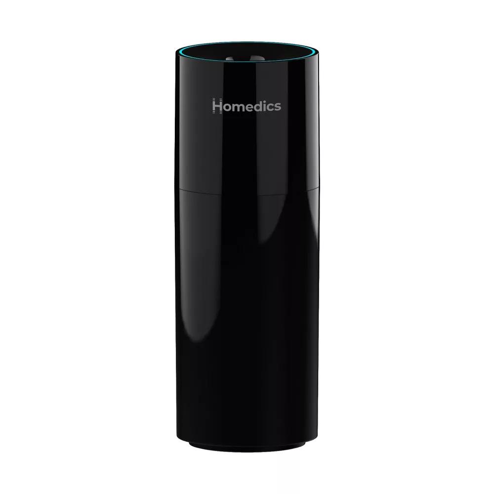 HoMedics Portable Ultrasonic Humidifier Black: Travel & Personal Cool Mist for Small Rooms, USB & Battery Powered, No Filter Needed