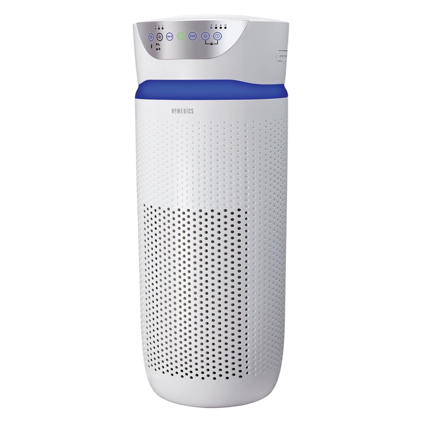 White HEPA Filter Ionic Air Purifier with Remote Control