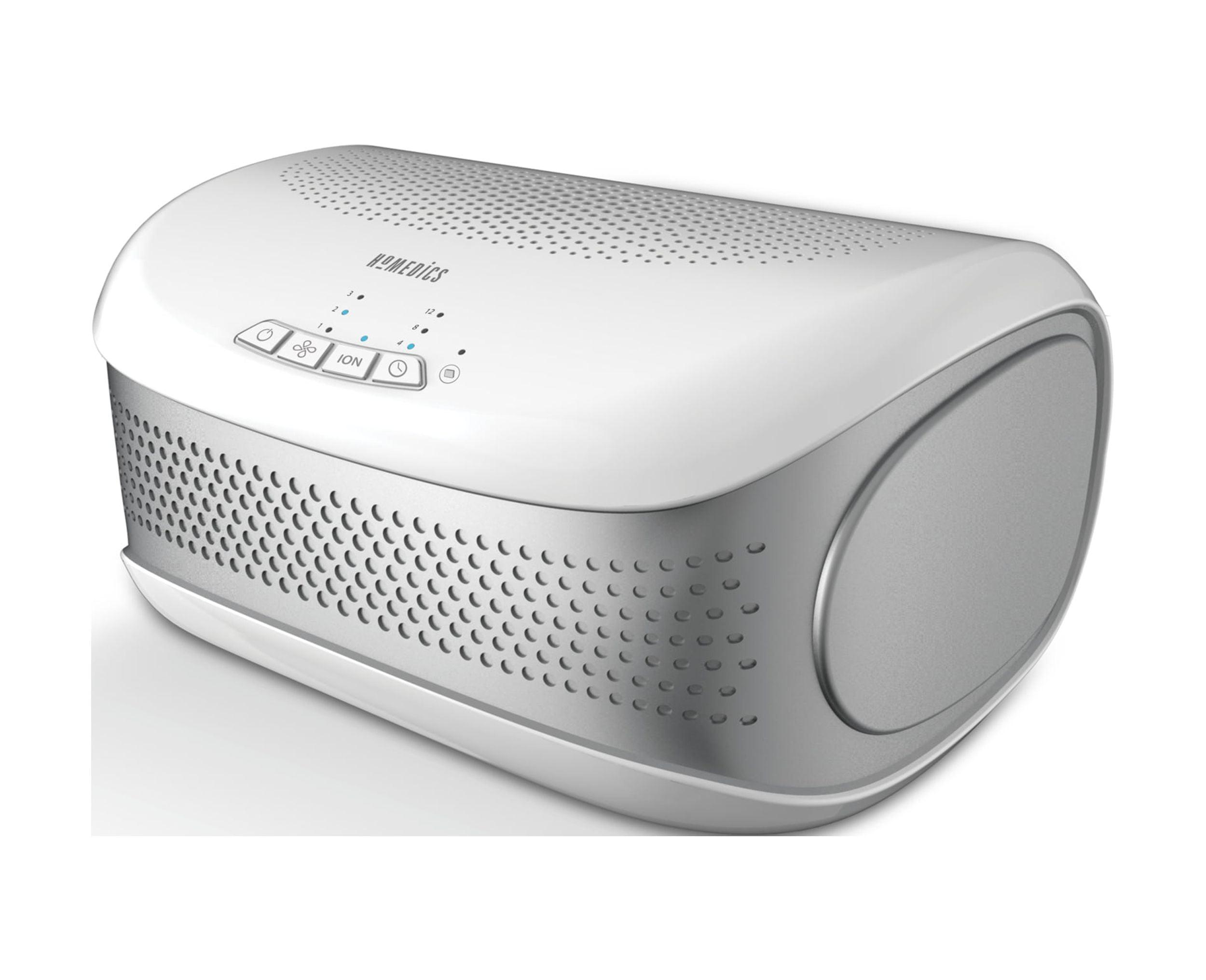 White Compact HEPA Desktop Air Purifier with Ionizer