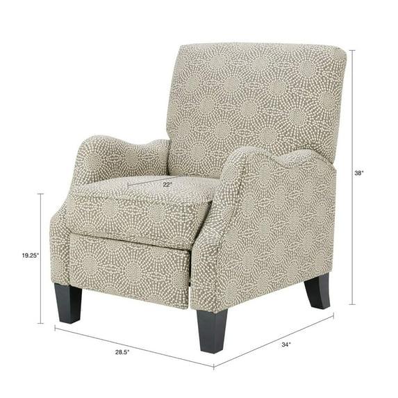 Hoffman Push Back Recliner Beige Multi See below