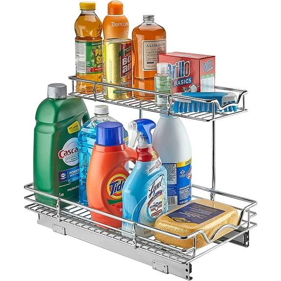 Hold N Storage 2 Tiers Under The Sink Organizer And Storage Pull Out