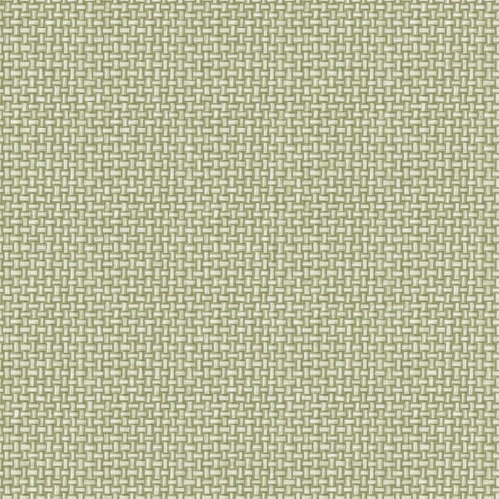 Green Basket Weave Non-pasted Wallpaper 396 in x 20.8 in