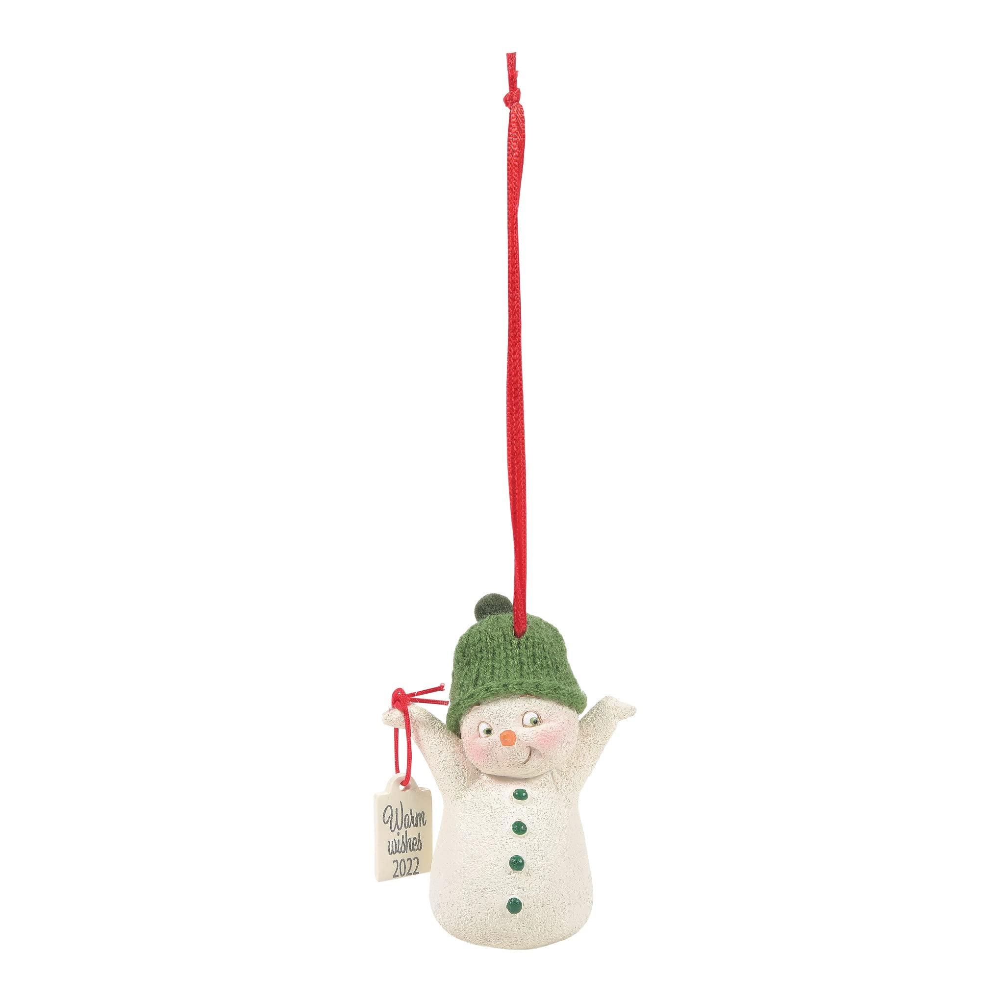 3.0 Inch Warm Wishes, 2022 Snowpinion Tree Ornaments