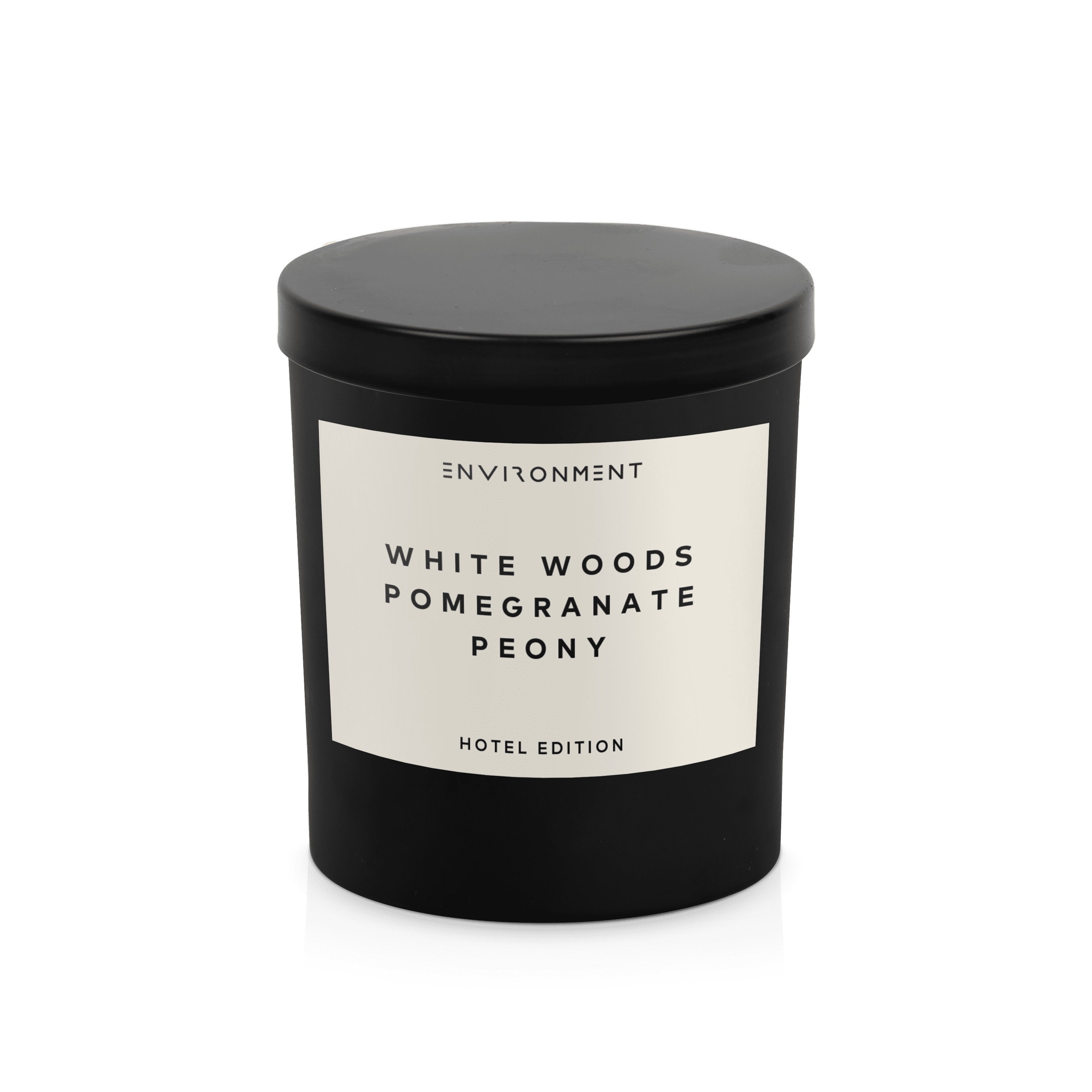 8oz White Woods | Pomegranate | Peony Candle with Lid and Box (Inspired by The Aria Hotel®)