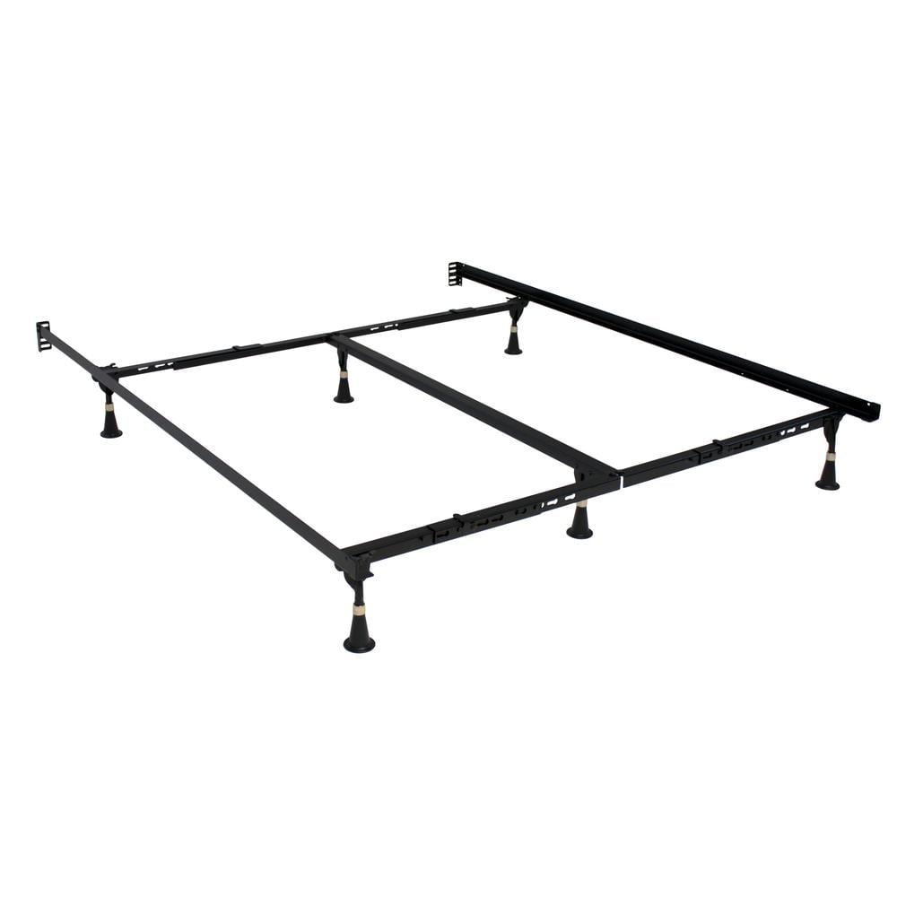 King Size Metal Lev-R-Lock Adjustable Bed Frame with Headboard