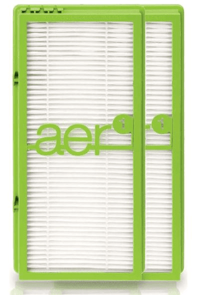 Bionaire 2pk AER1 Allergen Air Purifier Filters Green: True HEPA, EPA Certified, Captures Odors & Smoke, Fits Bionaire & Holmes