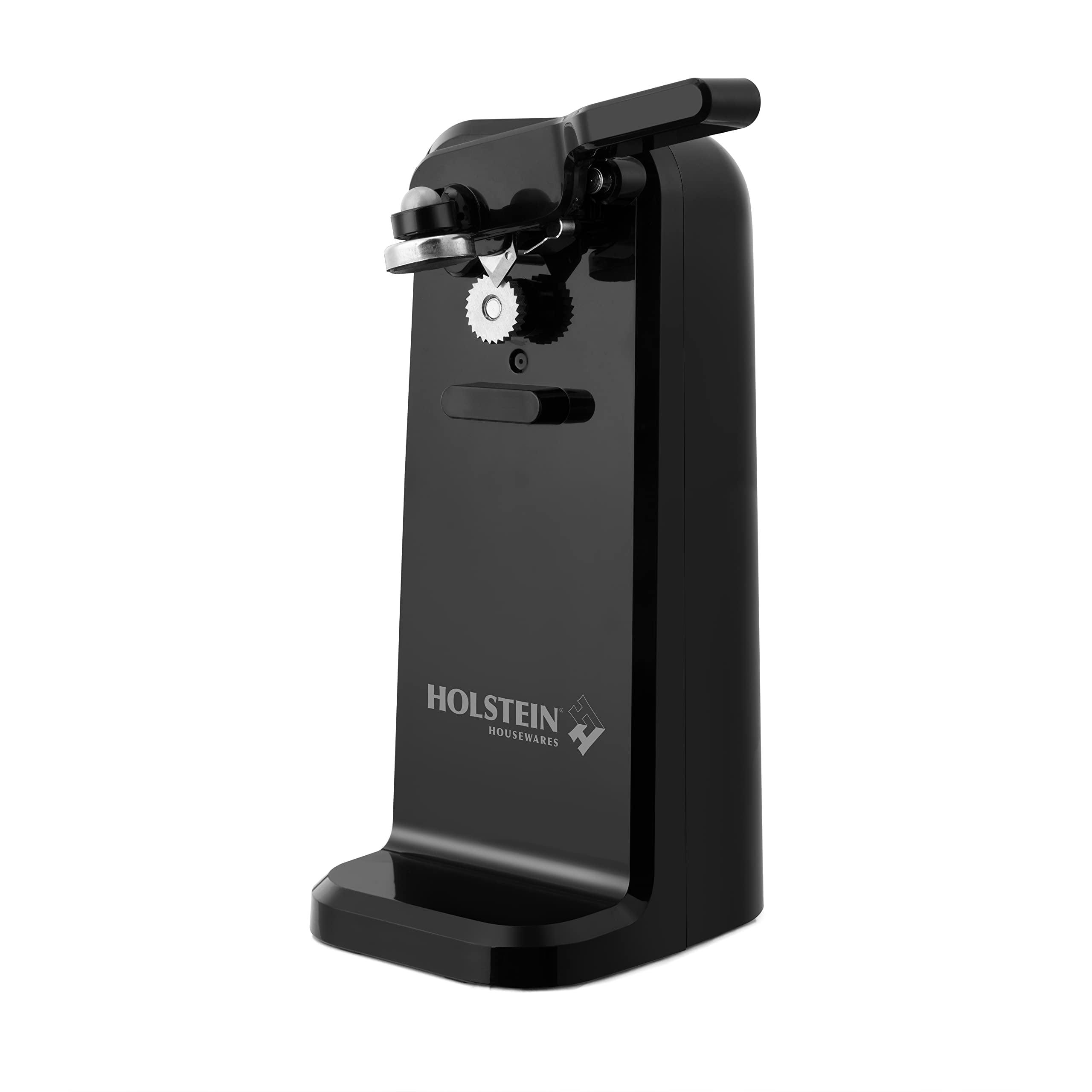 Holstein Black Electric Automatic Can Opener with Auto Shutoff