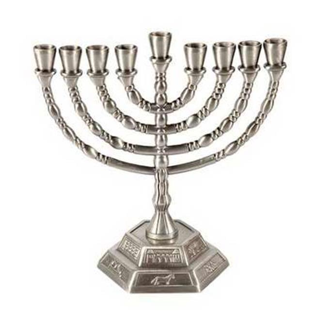 Holy Land Gifts 74242 Menorah-12 Tribes - 3.5 x 7 x 6.5 in.