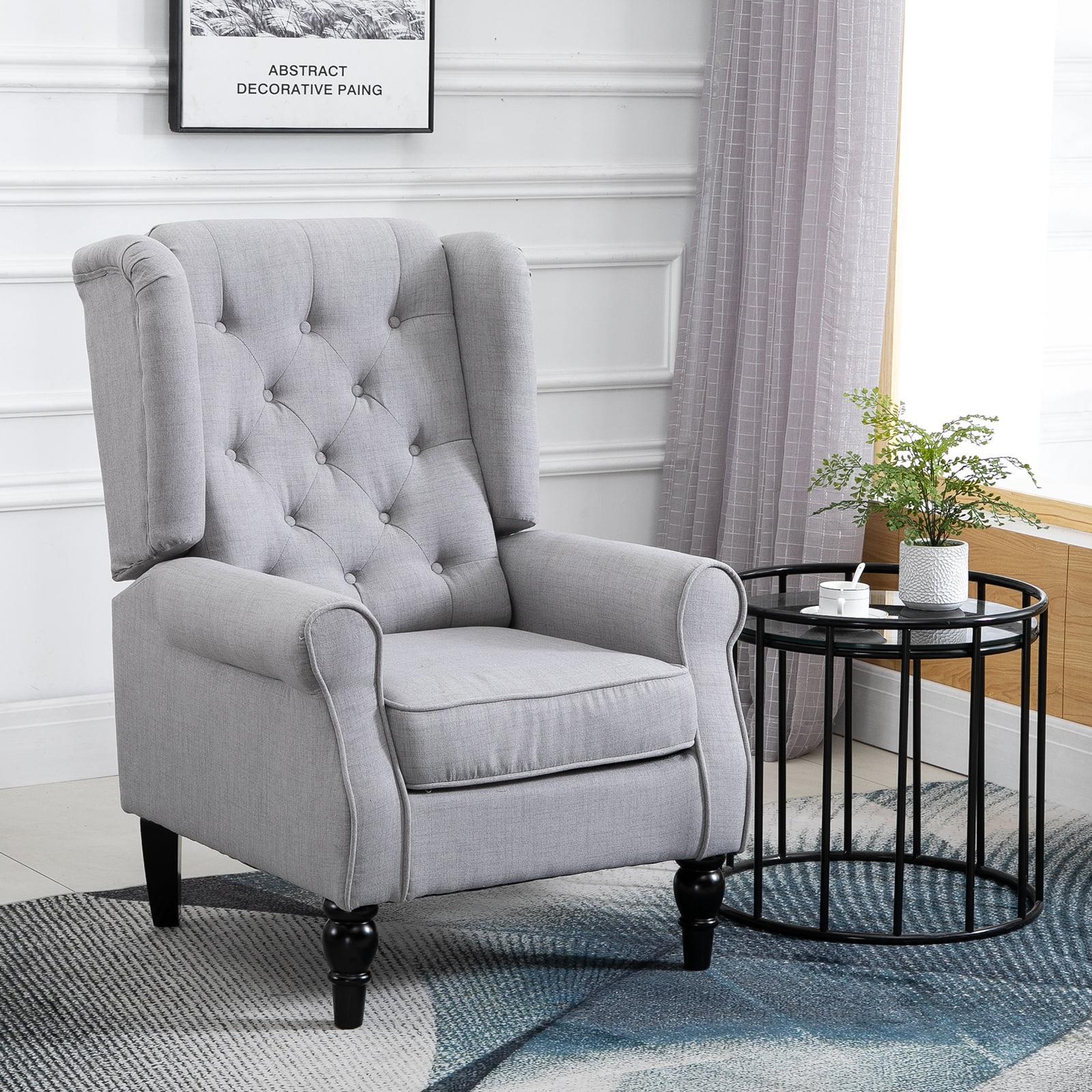 HomCom Club Chair, Grey