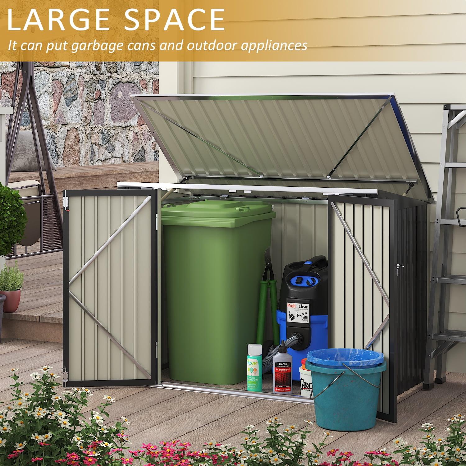 LACOO 6' x 3' Trash Storage Shed