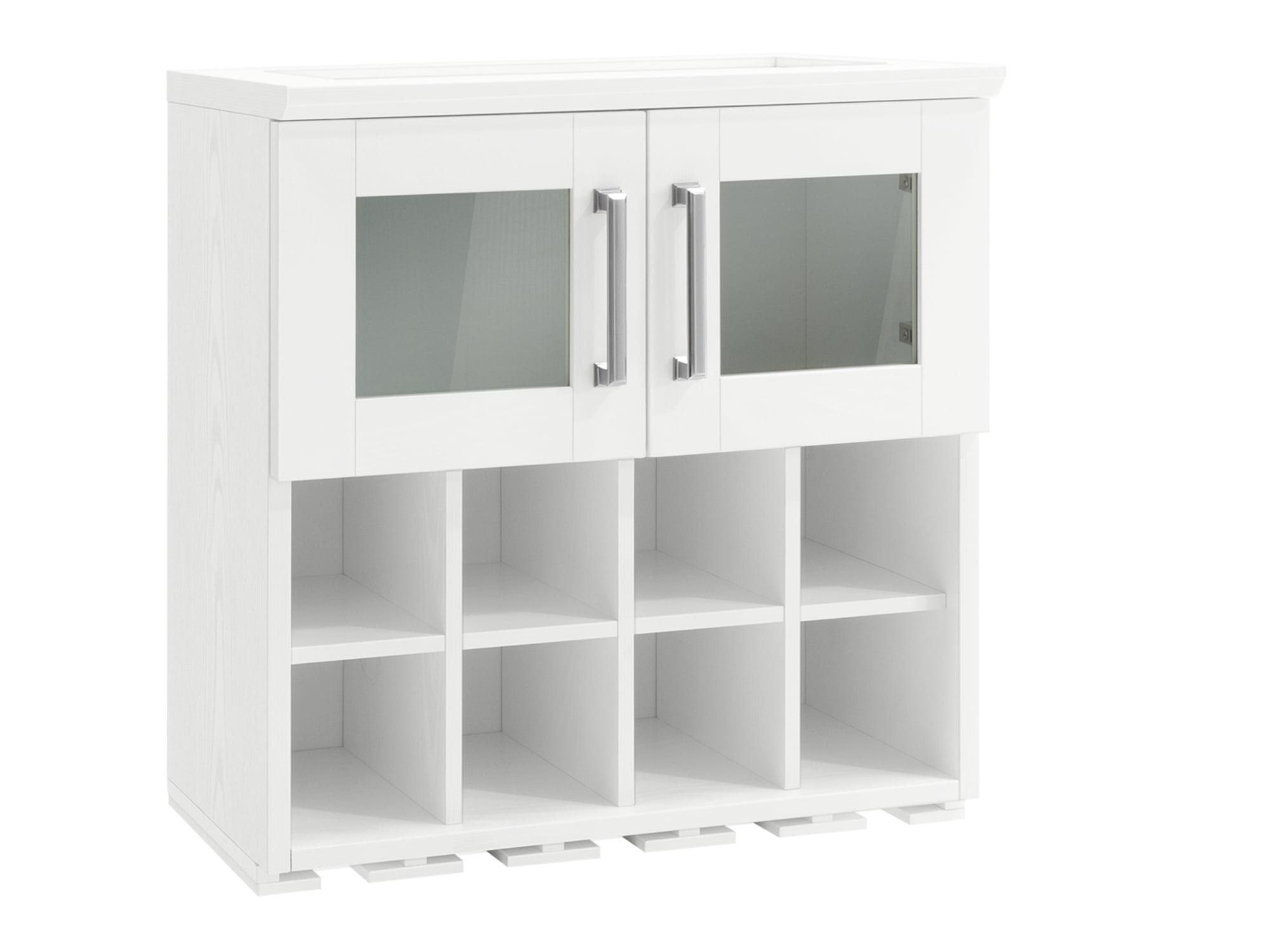 NewAge Products 8 Bottle Wall Mounted Wine Bottle & Glass Rack