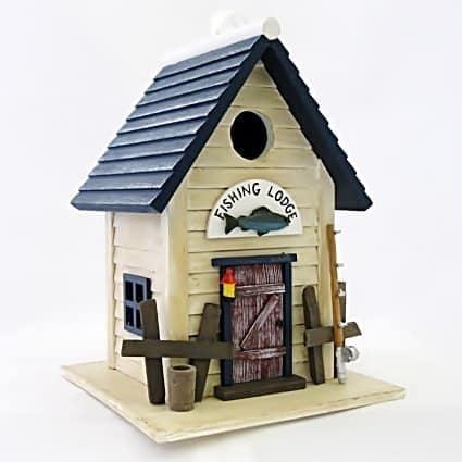 Hatchling Series Fishing Lodge 10 in x 7 in x 7 in Birdhouse