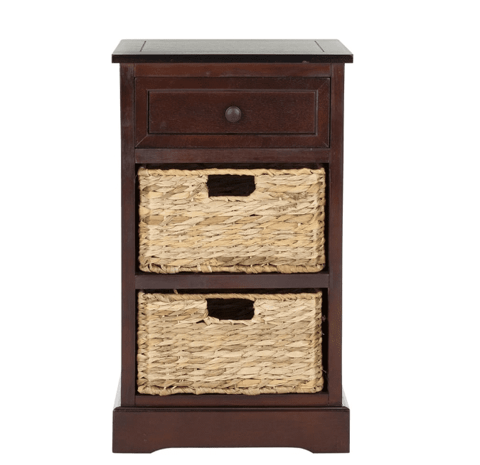 Carrie Side Table - Dark Cherry - Safavieh