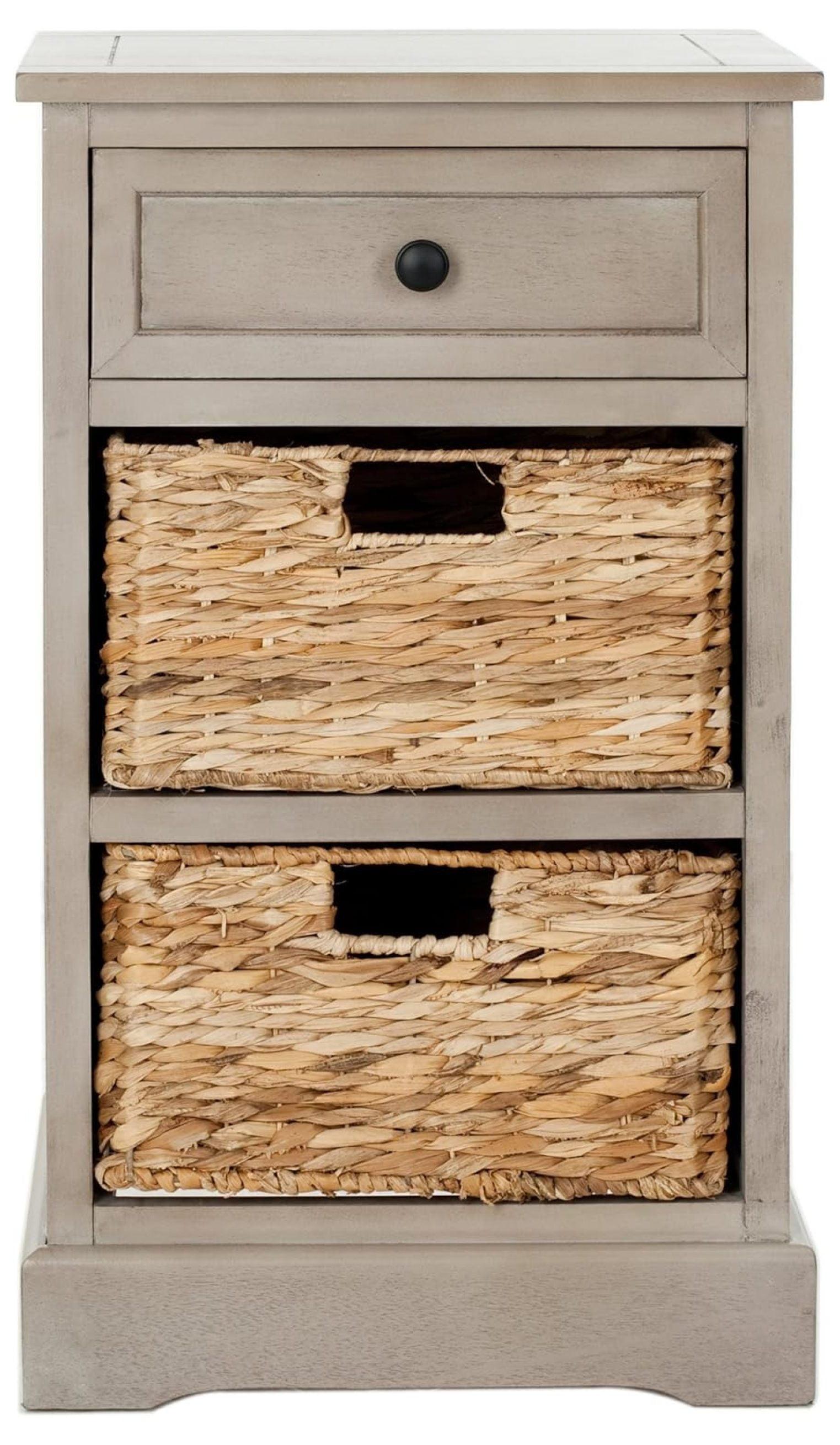 Carrie Side Table - Vintage Grey - Safavieh.