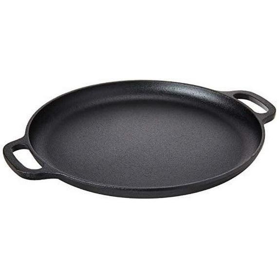 Home-Complete Cast Iron Pizza Pan-14? Skillet for Cooking, Baking, Grilling-Durable, Long Lasting, Even-Heating and Versatile Kitchen Cookware