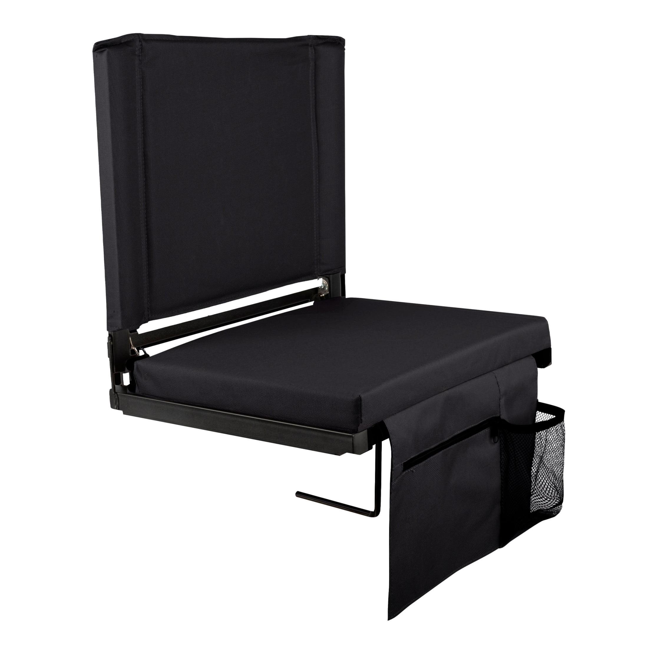 Home-Complete Bleacher Seat Stadium Cushion, Black